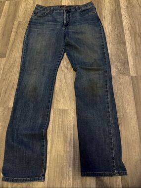 Lee Relaxed Fit Straight Leg High Rise Jeans - Blue